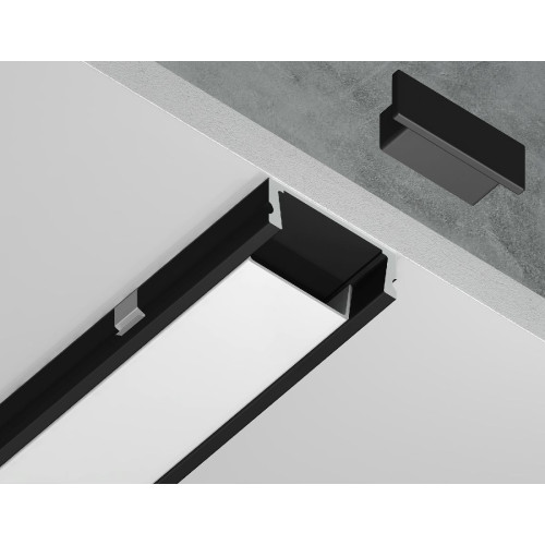 Алюминиевый накладной профиль Ambrella Light Alum Profile GP1700BK