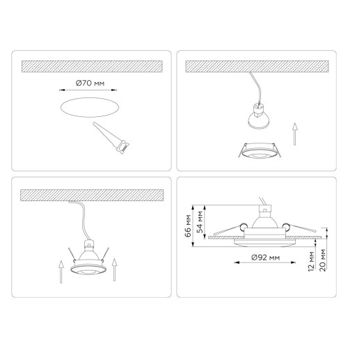 Встраиваемый светильник Ambrella Light Techno spot Acrylic Tech TN3201