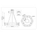 Подвесная люстра Ambrella Light High Light Crystal LH31021