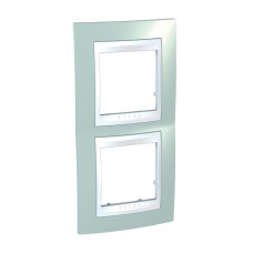 Рамка 2-постовая вертикальная Schneider Electric Unica Хамелеон MGU6.004V.870