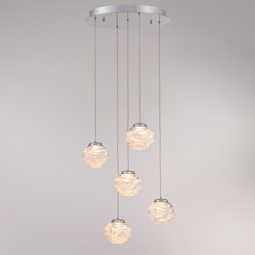 Подвесной светильник Delight Collection MD25030003 MD25030003-5A chrome/clear Подвесной светильник Delight Collection MD25030003 MD25030003-5A chrome/clear