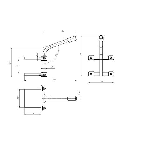 Кронштейн на опору Эра SPP-AC4-0-350-048 Б0047655
