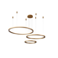 Подвесной светодиодный светильник Crystal Lux FORTUNA SP158W LED D400+600+800 GOLD