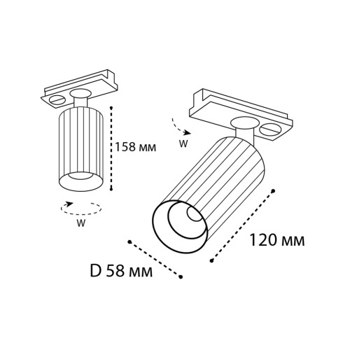 Трековый светильник Italline IT08-8010 gold