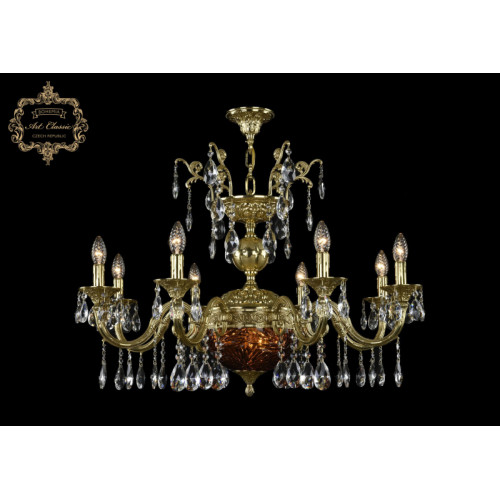 Подвесная люстра Art Classic 31.29.8.CK250SP.250GL.G.Sp.Amber.1A Подвесная люстра Art Classic 31.29.8.CK250SP.250GL.G.Sp.Amber.1A