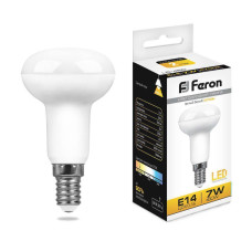 Лампа светодиодная Feron E14 7W 2700K Груша Матовая LB-450 25513