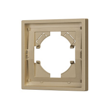 Рамка пластиковая на 1 пост Arlight FRM-TENDO-SFPL-1-GD 054643 Рамка пластиковая на 1 пост Arlight FRM-TENDO-SFPL-1-GD 054643