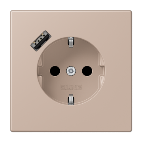 Розетка 2K+З USB Typ A Jung LC1520-18A240