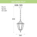 Уличный подвесной светильник Fumagalli Sichem/Rut E26.120.000.BXF1R