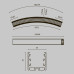 Радиусный профиль Maytoni Led strip ALM-3535R-B-D-45°-1.5M