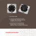 Выключатель двухклавишный Arte Milano SET06-1-30-2 black