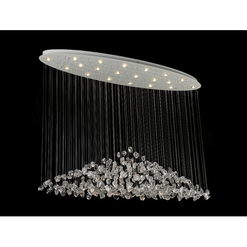 Потолочная люстра Newport 8230/140 С oval white clear М0071679