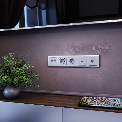 ТВ-розетка проходная Werkel 4690389156595 W1184006 a051517