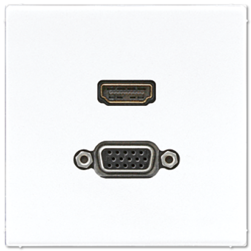 Розетка HDMI/VGA Jung MALS1173WW