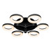 Потолочная светодиодная люстра iLedex Jomo FS-014-X6-(B) 72W BK