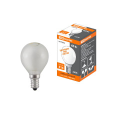 Лампа накаливания TDM Electric Е14 60W матовая SQ0332-0007