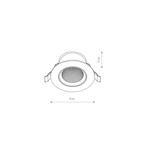 Встраиваемый светильник Nowodvorski Egina Led Black 10550