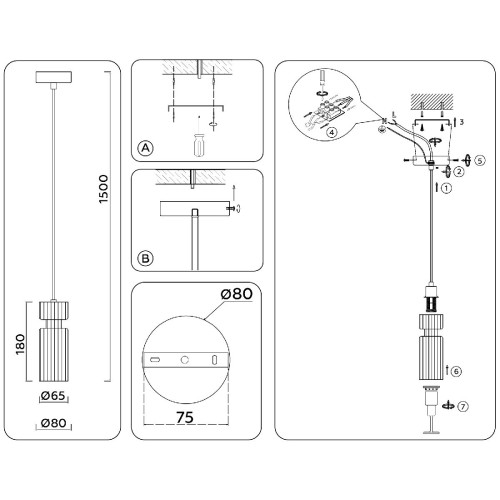 Подвесной светильник Ambrella Light High Light Heigh Light LH56111