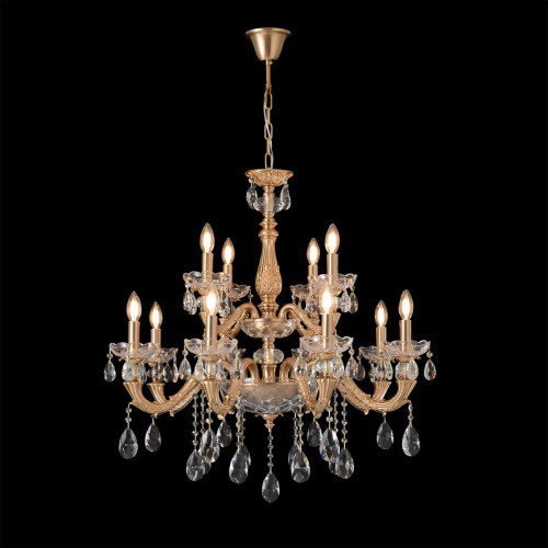 Подвесная люстра Crystal Lux ELIZABETH SP8+4 BRASS