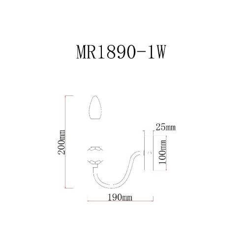 Бра MyFar Lena MR1890-1W
