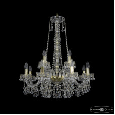 Подвесная люстра Bohemia Ivele Crystal 1409/8+4/240/h-77 G