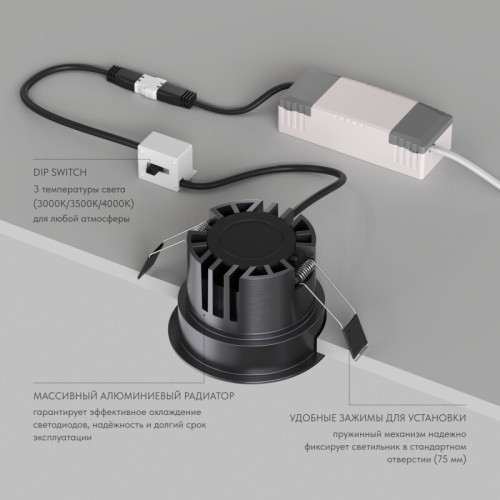 Встраиваемый светильник Denkirs Shine Glow DK2430-DN