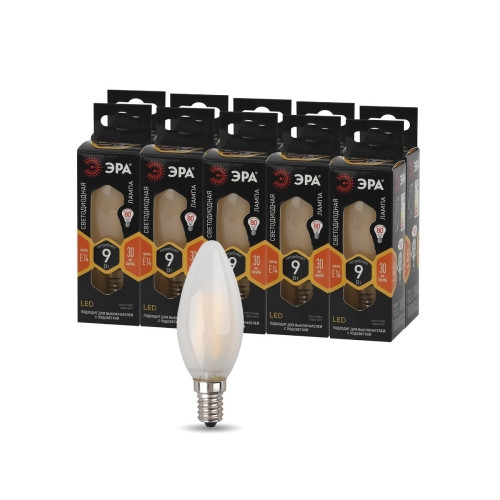 Лампа светодиодная Эра E14 9W 2700K F-LED B35-9w-827-E14 frost Б0046992
