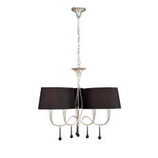 Подвесная люстра Mantra Paola Painted Silver 3530