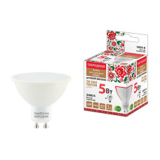 Лампа светодиодная TDM Electric Народная GU10 5W 3000K матовая SQ0340-1658
