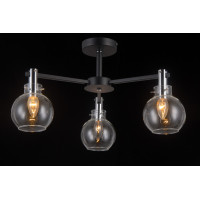 Люстра на штанге Natali Kovaltseva SPHERE 81021-3C MATT BLACK