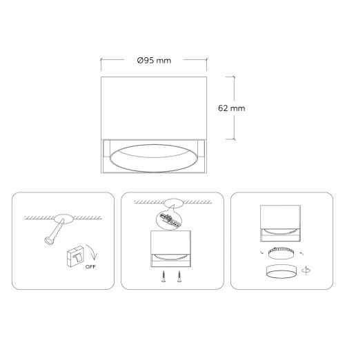 Накладной светильник Ambrella Light GX Standard tech TN70866