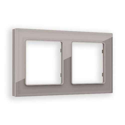 Рамка двухместная Ambrella Volt Platos AF330502