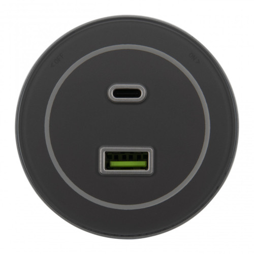 Трековая розетка Arte Milano Am-track-sockets-39 399732TS/USB-Type-C Silver