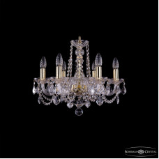 Подвесная люстра Bohemia Ivele Crystal 1402/6/160 G Leafs