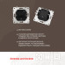 Выключатель одноклавишный Arte Milano SET06-1-30-1 shampan