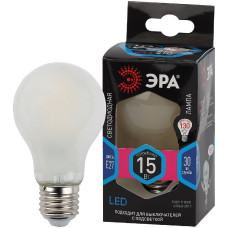 Лампа светодиодная Эра E27 15W 4000K F-LED A60-15W-840-E27 frost Б0046984
