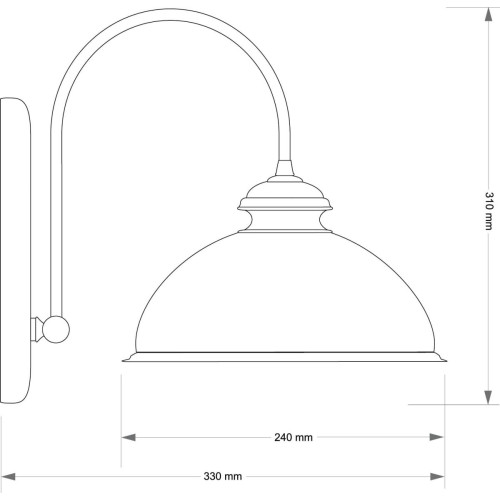 Бра Kutek Lido LID-K-1 (P) GR
