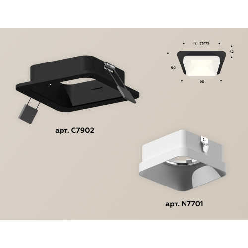 Встраиваемый светильник Ambrella Light Techno XC7902001 (C7902, N7701)