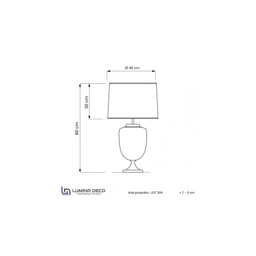 Настольная лампа Lumina Deco Olimpia LDT 304 F.GD+WT