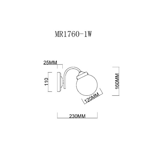Бра MyFar Easy MR1760-1W