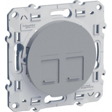 Розетка RJ45 двойная Schneider Electric Odace S53R481