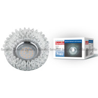Встраиваемый светильник Fametto Peonia DLS-P113 GU5.3 CHROME/CLEAR