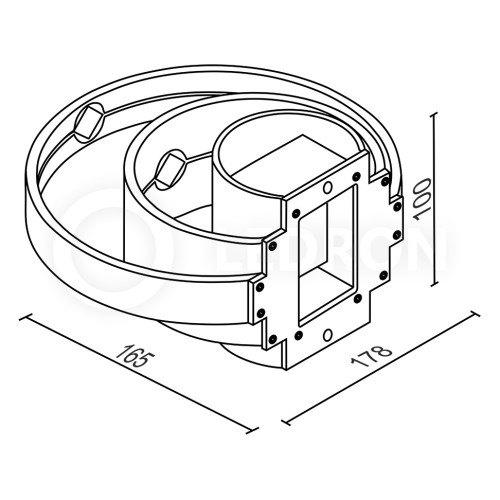Настенный светильник Elvan GW-5809-10W-WW-Bk