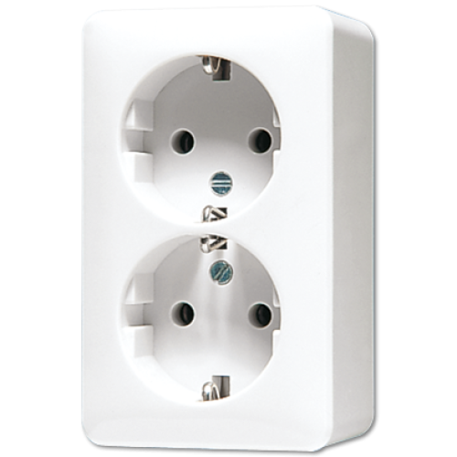 Розетка штепсельная Schuko Jung 6020KIAWW