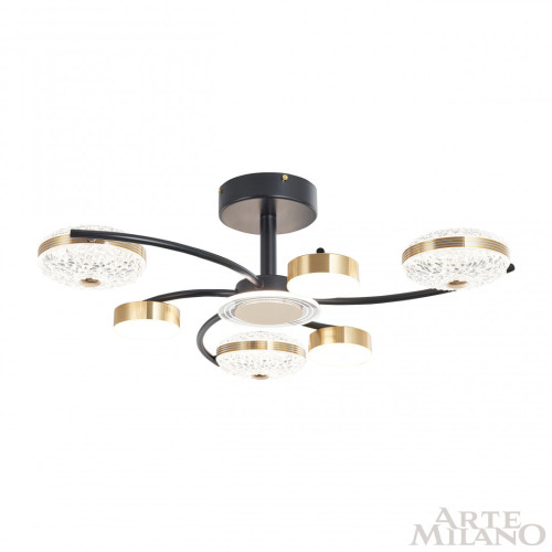 Потолочная люстра Arte Milano Ferrara 279169/3+3 BK/GD