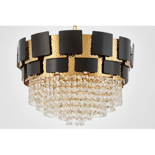 Подвесная люстра Lumina Deco LDP 7045-600 BK+GD