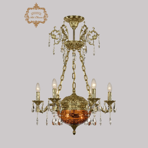 Подвесная люстра Art Classic 31.51.6.CK125SP.250SP.G.Sp.Amber.1B Подвесная люстра Art Classic 31.51.6.CK125SP.250SP.G.Sp.Amber.1B
