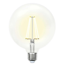 Лампа светодиодная филаментная (UL-00004859) Uniel E27 10W 4000K прозрачная LED-G125-10W/NW/E27/CL PLS02WH