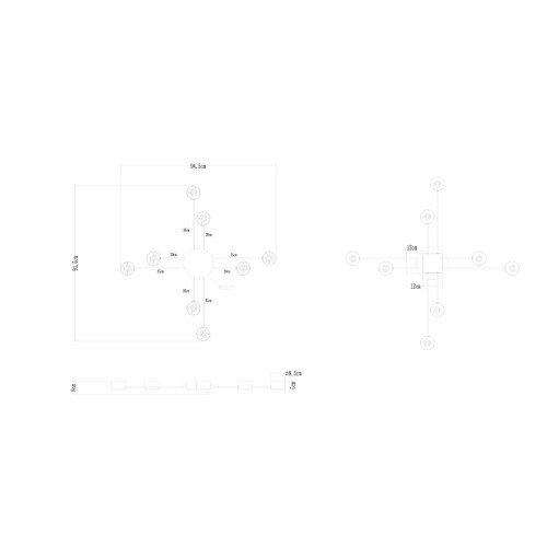 Потолочные люстры Arte Lamp Tracy A1527PL-8BK