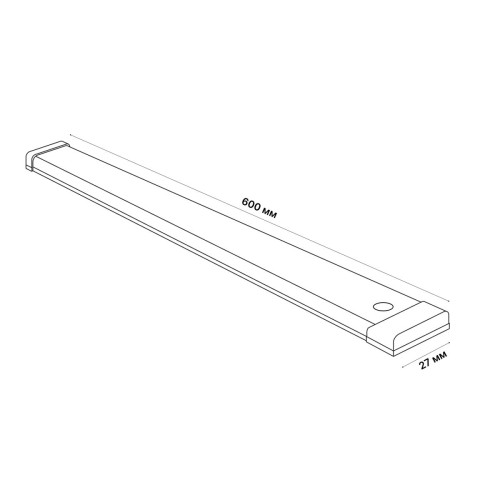 Мебельный светильник Uniel ULI-F49-8W/4200K SENSOR IP40 SILVER UL-00011967